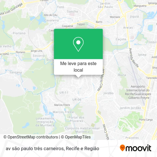 av são paulo três carneiros mapa