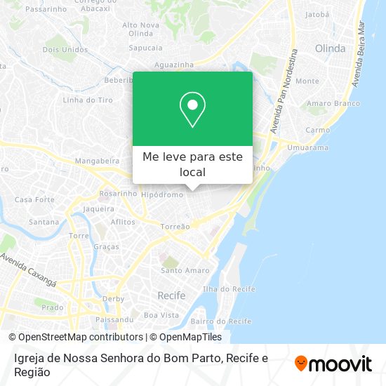 Igreja de Nossa Senhora do Bom Parto mapa