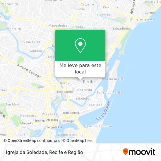 Igreja da Soledade mapa