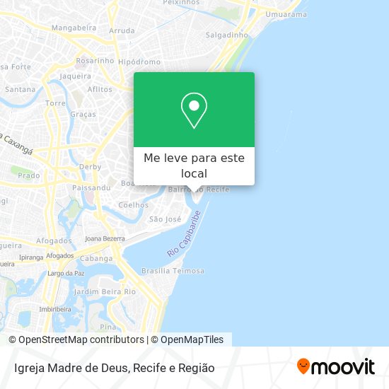 Igreja Madre de Deus mapa