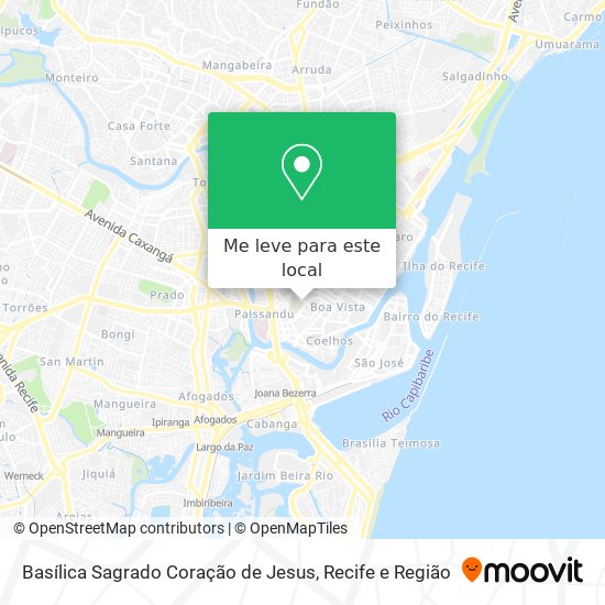 Basílica Sagrado Coração de Jesus mapa