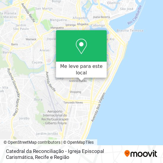 Catedral da Reconciliação - Igreja Episcopal Carismática mapa