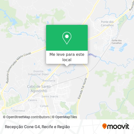 Recepção Cone G4 mapa