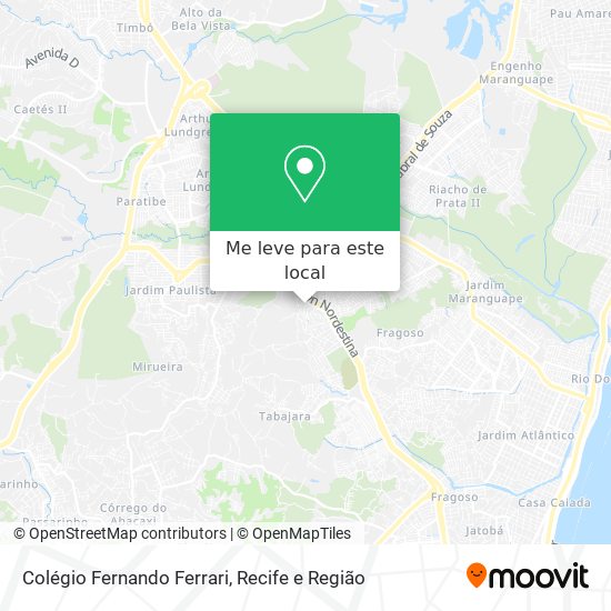 Colégio Fernando Ferrari mapa