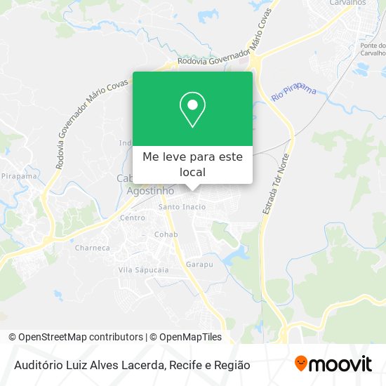 Auditório Luiz Alves Lacerda mapa