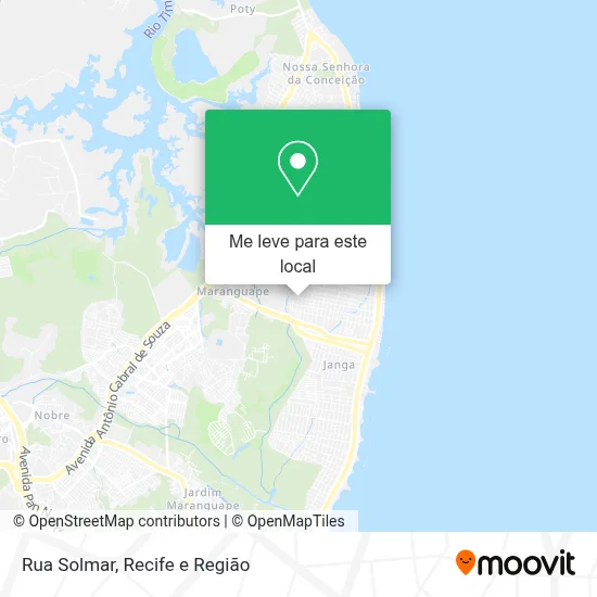 Rua Solmar mapa
