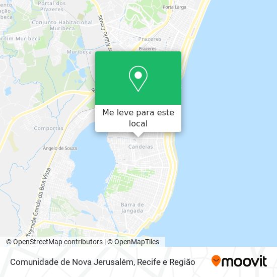 Comunidade de Nova Jerusalém mapa