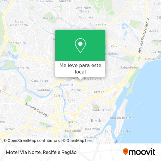 Motel Via Norte mapa
