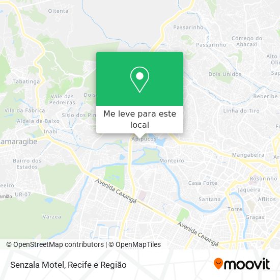 Senzala Motel mapa