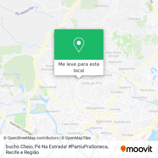 bucho Cheio, Pé Na Estrada! #PartiuPraSoneca mapa