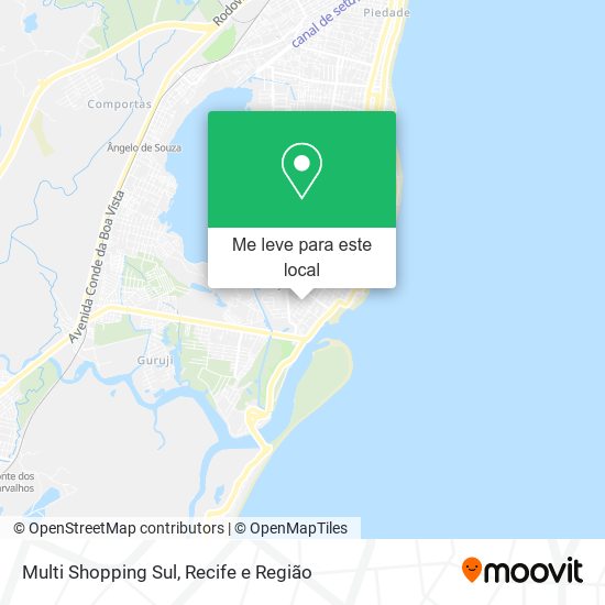 Multi Shopping Sul mapa