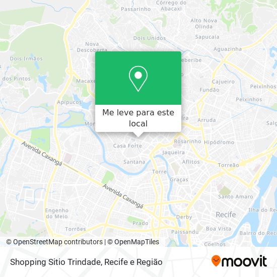 Shopping Sitio Trindade mapa