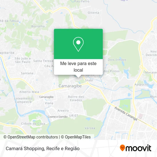 Camará Shopping mapa