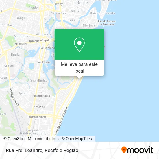Rua Frei Leandro mapa