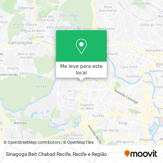 Sinagoga Beit Chabad Recife mapa