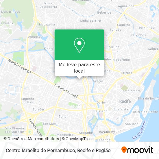 Centro Israelita de Pernambuco mapa
