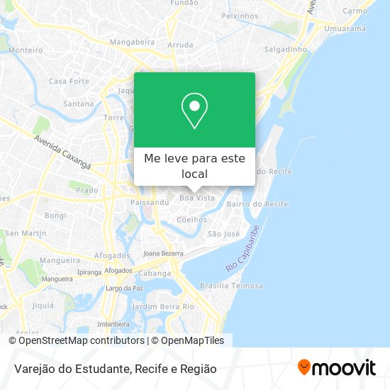 Varejão do Estudante mapa