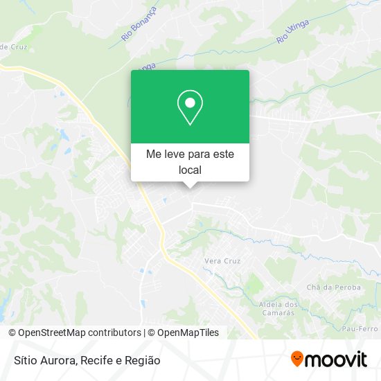 Sítio Aurora mapa