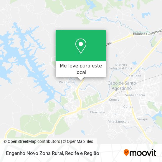 Engenho Novo Zona Rural mapa