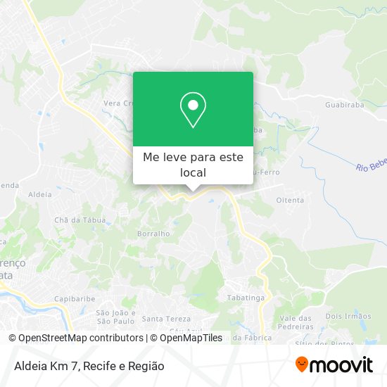 Aldeia Km 7 mapa