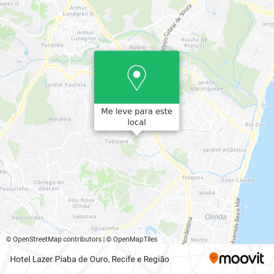 Hotel Lazer Piaba de Ouro mapa