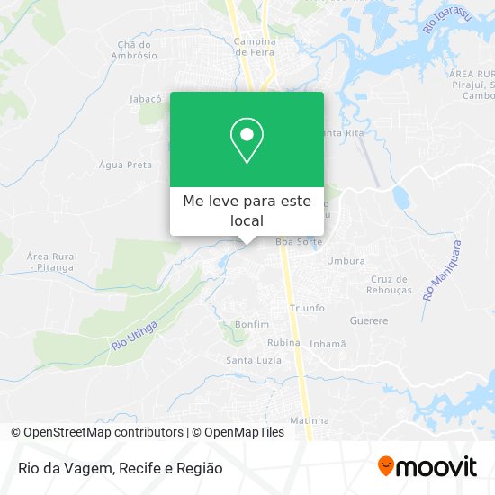 Rio da Vagem mapa