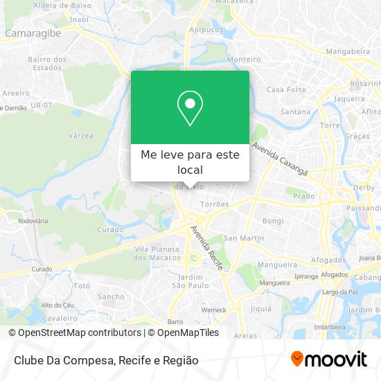 Clube Da Compesa mapa