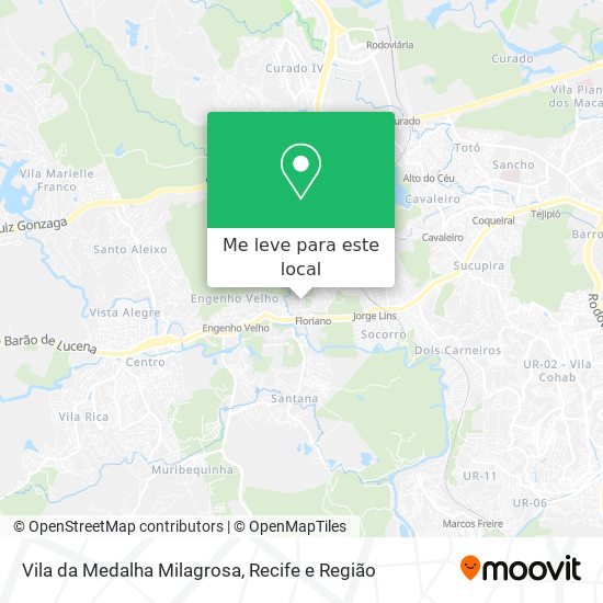 Vila da Medalha Milagrosa mapa