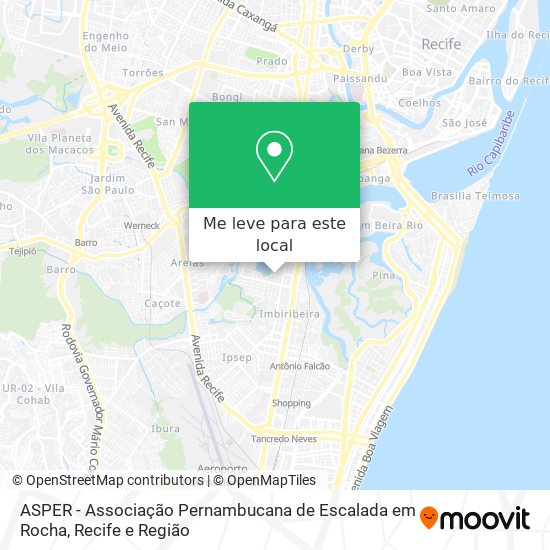 ASPER - Associação Pernambucana de Escalada em Rocha mapa
