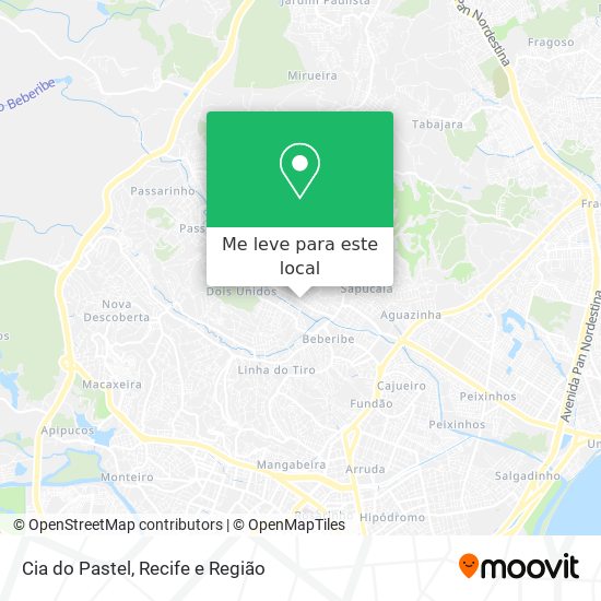Cia do Pastel mapa