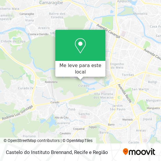 Castelo do Instituto Brennand mapa