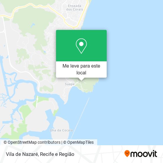 Vila de Nazaré mapa