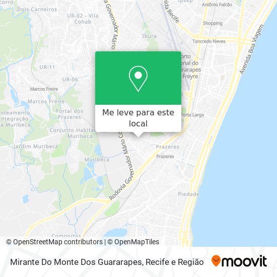 Mirante Do Monte Dos Guararapes mapa