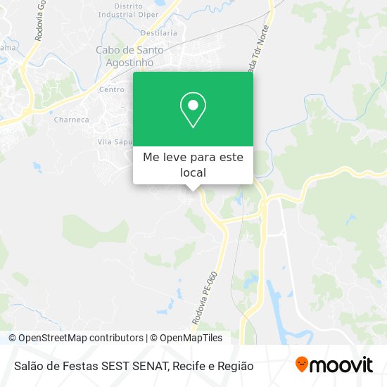 Salão de Festas SEST SENAT mapa