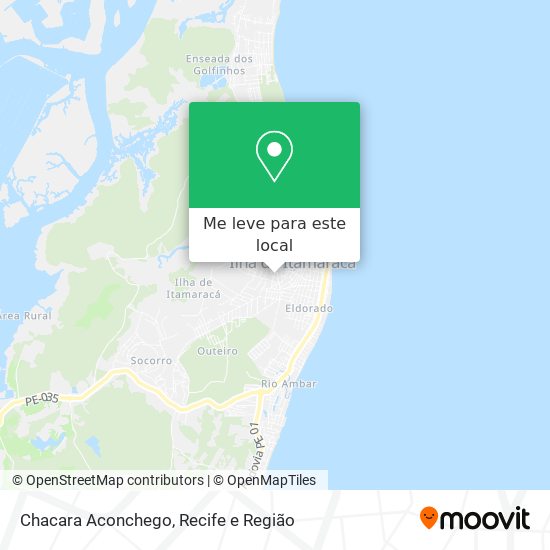 Chacara Aconchego mapa