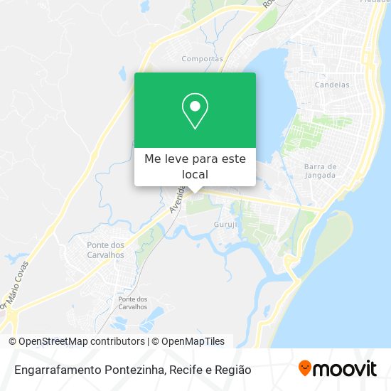 Engarrafamento Pontezinha mapa