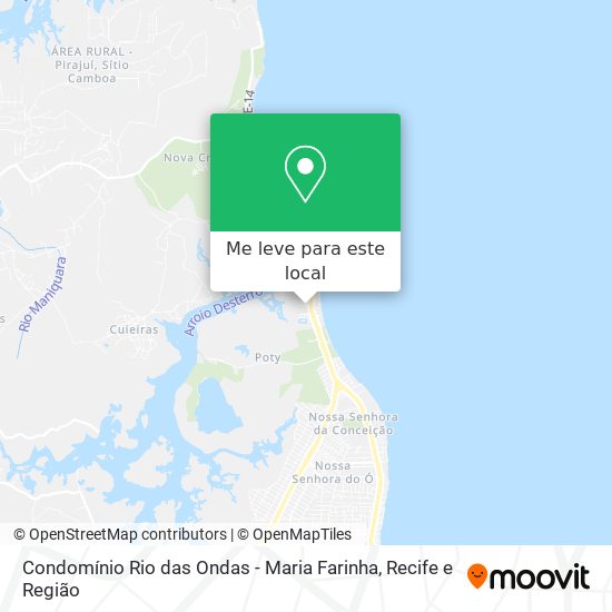 Condomínio Rio das Ondas - Maria Farinha mapa