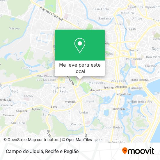 Campo do Jiquiá mapa