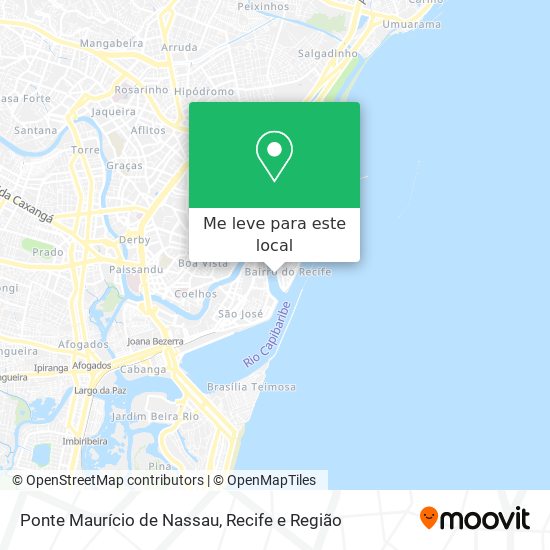 Ponte Maurício de Nassau mapa