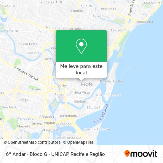 6º Andar - Bloco G - UNICAP mapa