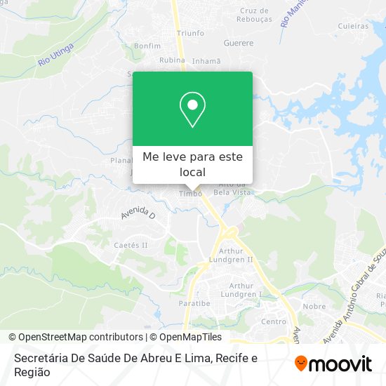 Secretária De Saúde De Abreu E Lima mapa