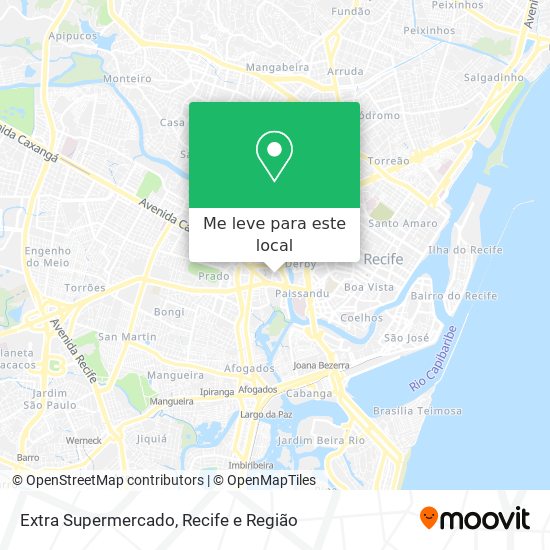 Extra Supermercado mapa