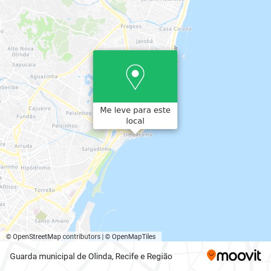 Guarda municipal de Olinda mapa