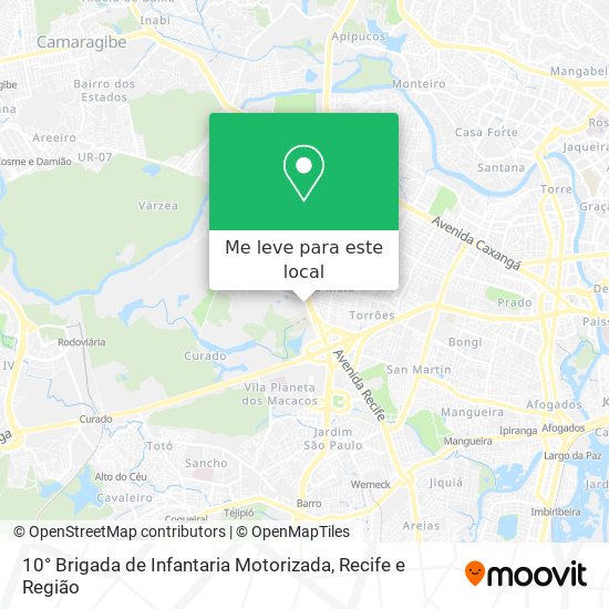 10° Brigada de Infantaria Motorizada mapa