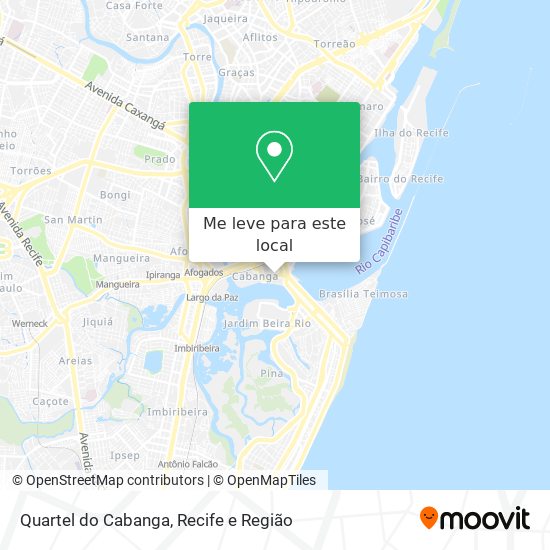 Quartel do Cabanga mapa