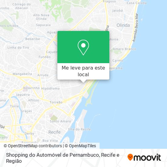 Shopping do Automóvel de Pernambuco mapa