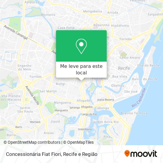 Concessionária Fiat Fiori mapa