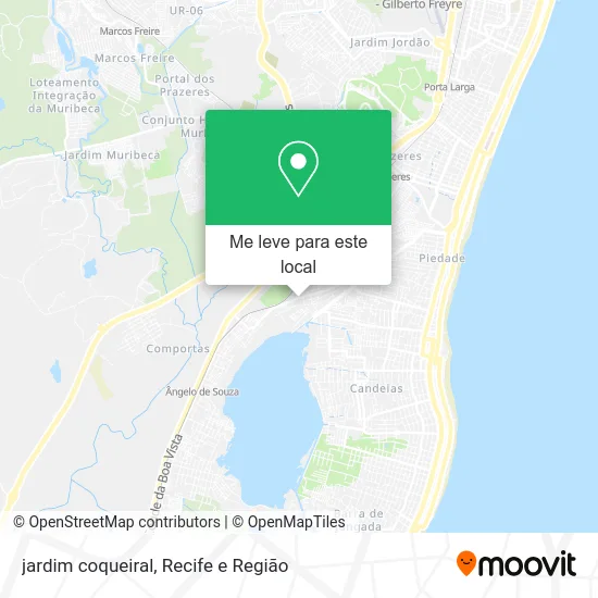 jardim coqueiral mapa