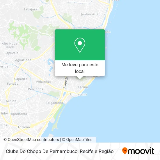 Clube Do Chopp De Pernambuco mapa