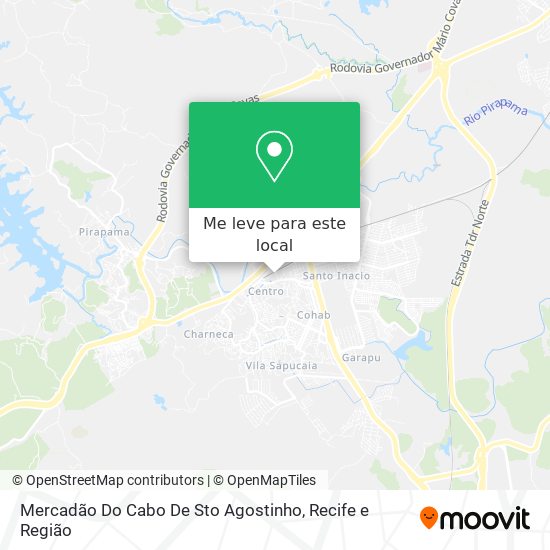 Mercadão Do Cabo De Sto Agostinho mapa